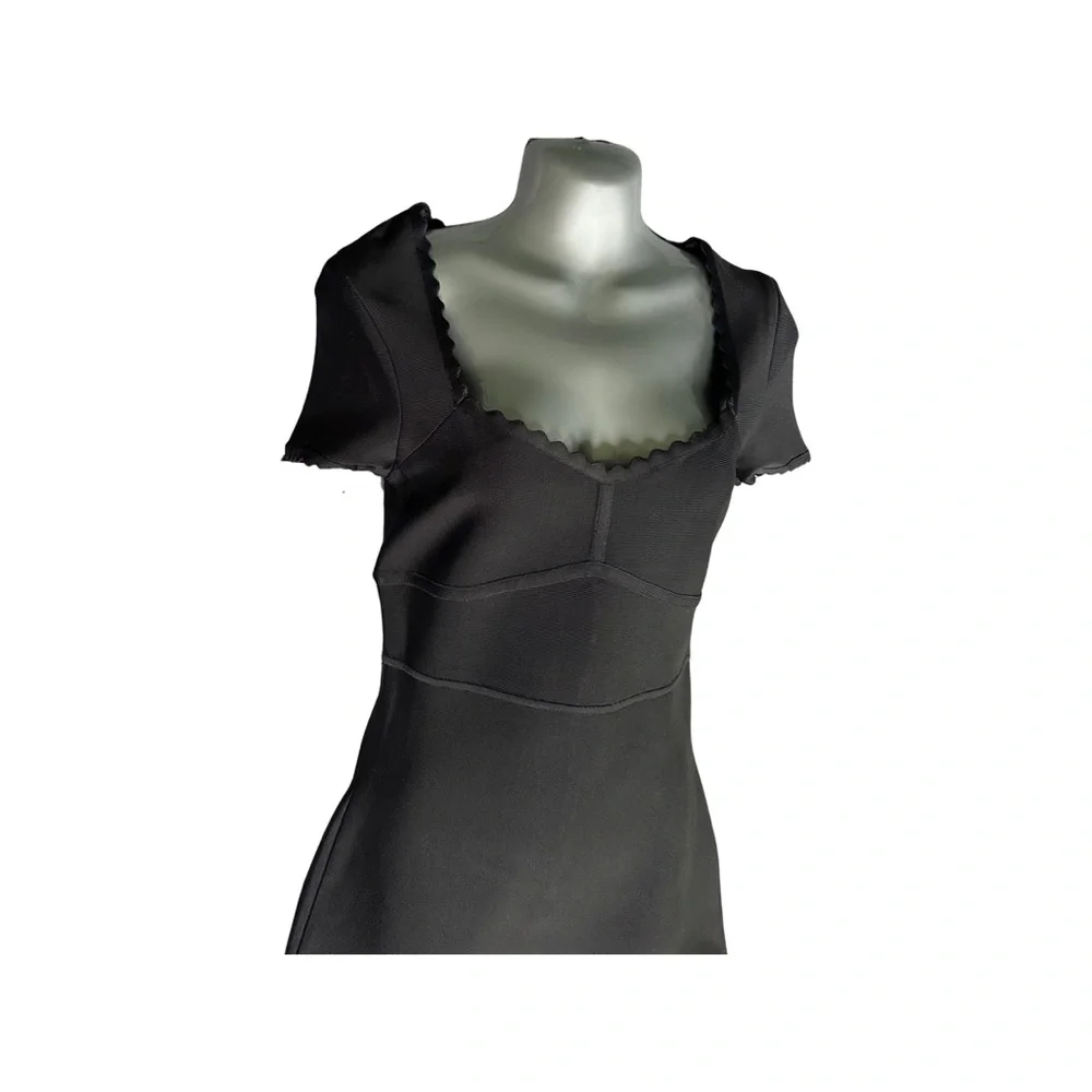 NWT Size L BCBGMAXAZRIA Womens Scalloped Sweetheart Dress - Picture 3 of 15